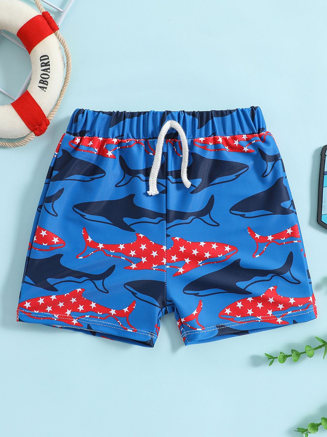 

YK Infant Girls Printed Swim Bottoms, Blue