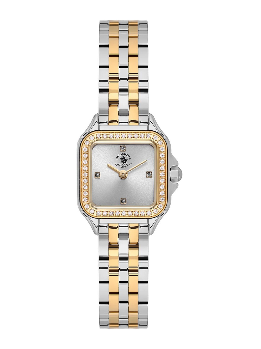 

SANTA BARBARA POLO & RACQUET CLUB Women Bracelet Style Straps Analogue Watch SB.1.10597-4, Silver