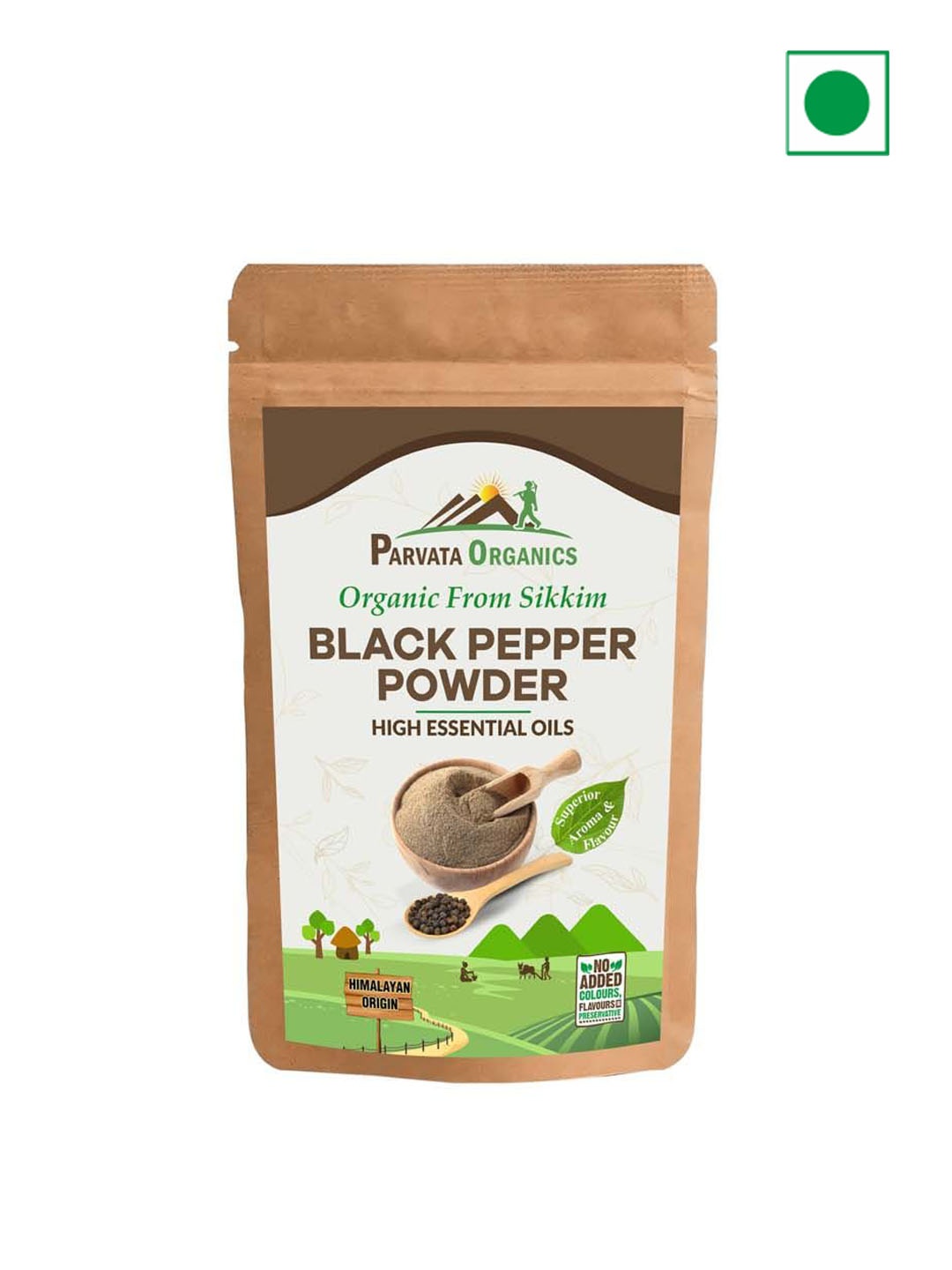 

Parvata Foods Black Pepper Powder Spices -100g