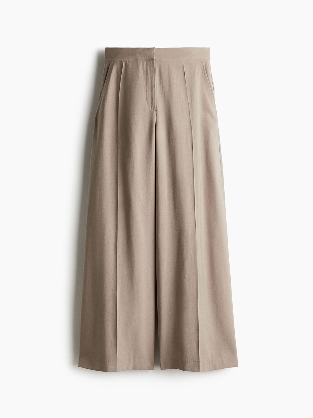

H&M Women Wide Leg Trouser, Beige