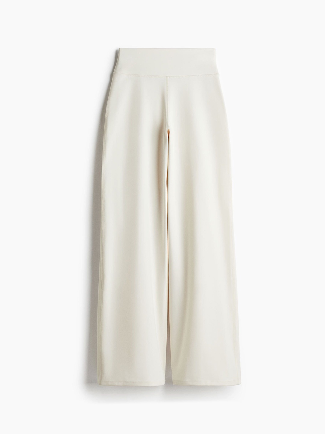

H&M Flared Sports Trousers With SoftMove, White