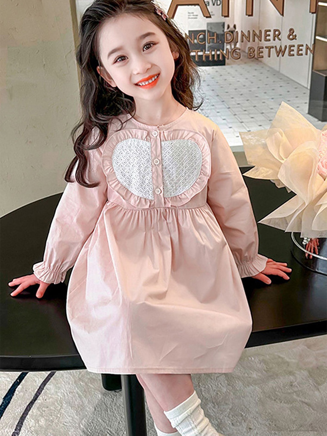 

LULU & SKY Fit & Flare Dress, Pink