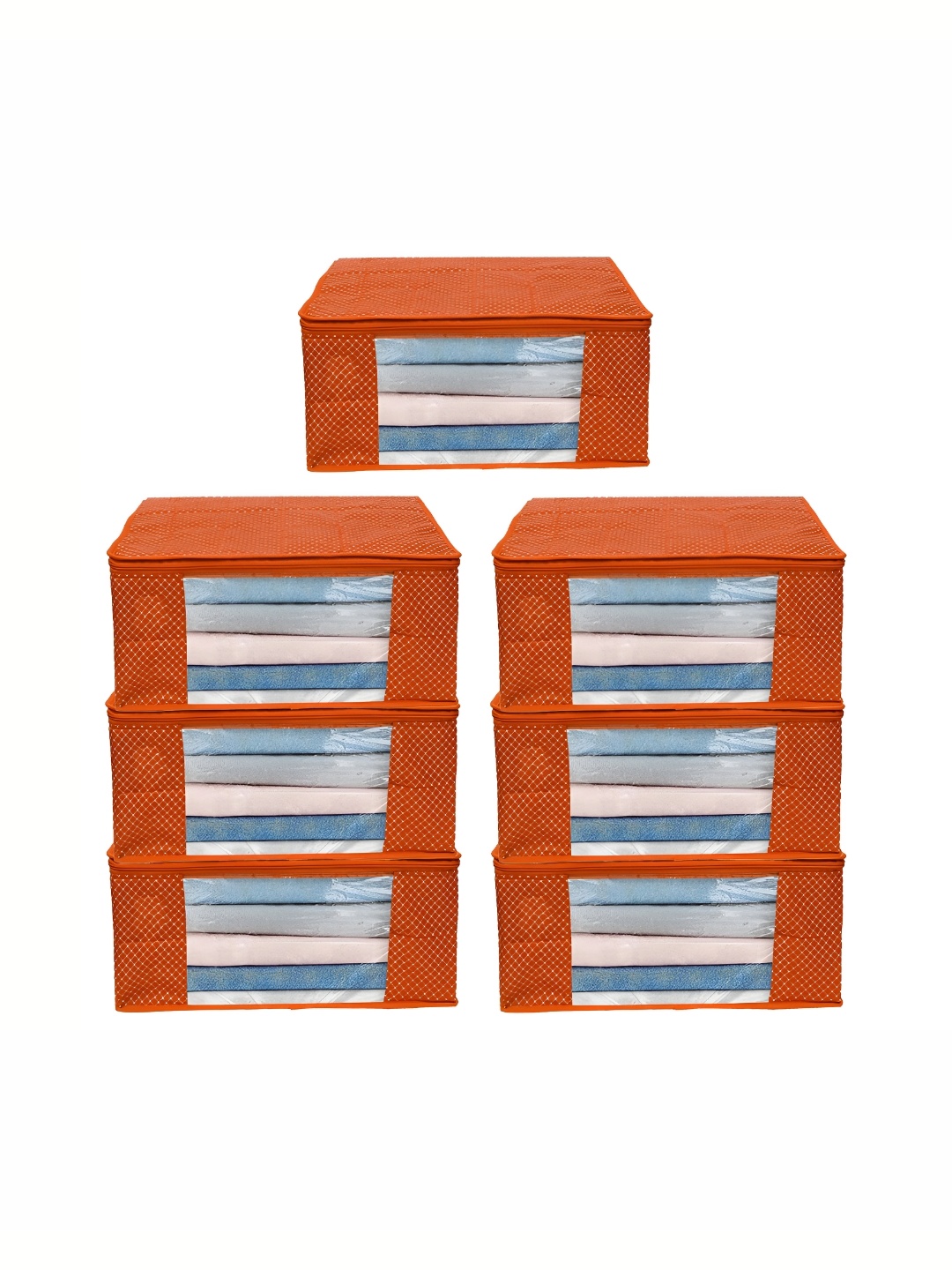 

ANKIT INTERNATIONAL Orange Set of 7 Super Strong Multi-Utility Organisers