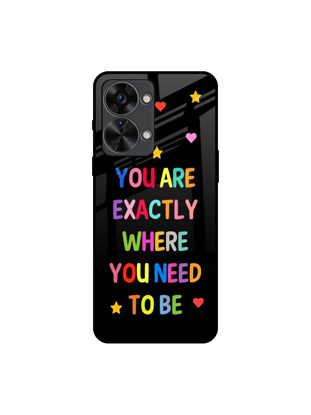 

QRIOH Magical Words Printed Oneplus Nord 2T Back Case, Black