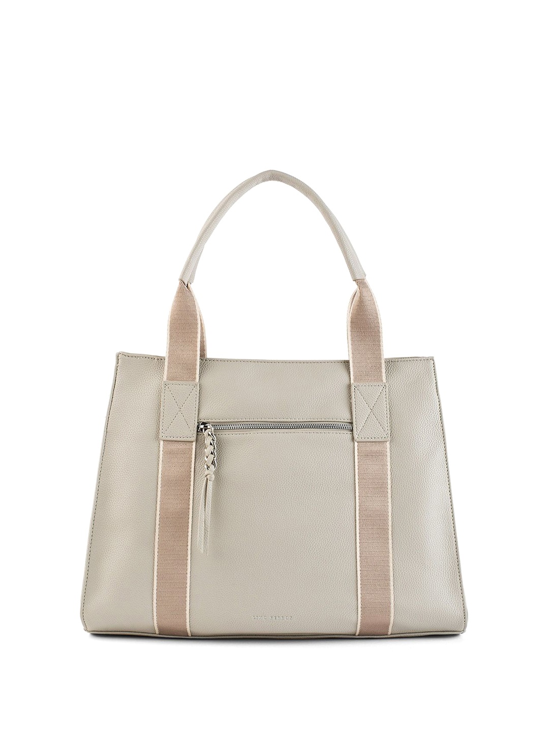 

Lino Perros Textured PU Oversized Shopper Tote Bag, Beige