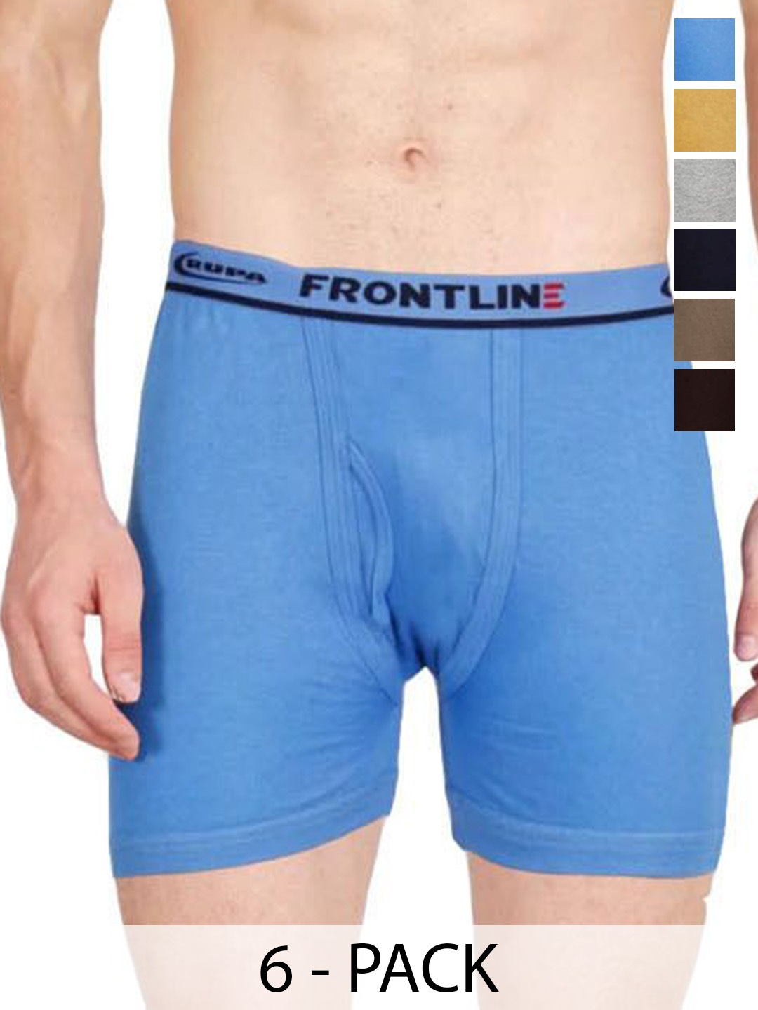 

Rupa Pack Of 6 Assorted Cotton Trunks Frontline-DCIF-6--80