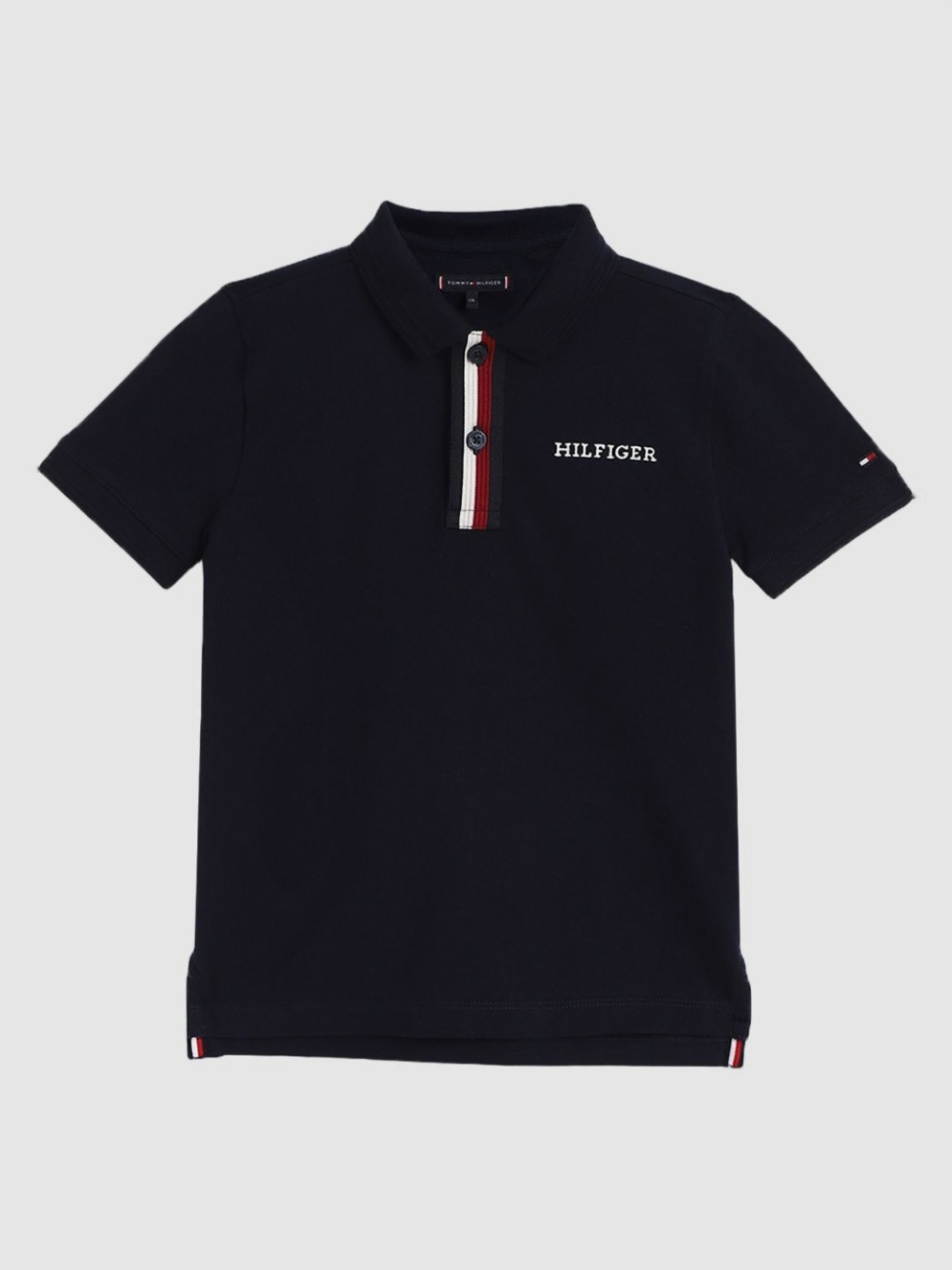 

Tommy Hilfiger Boys Brand Logo Polo Collar T-shirt, Navy blue