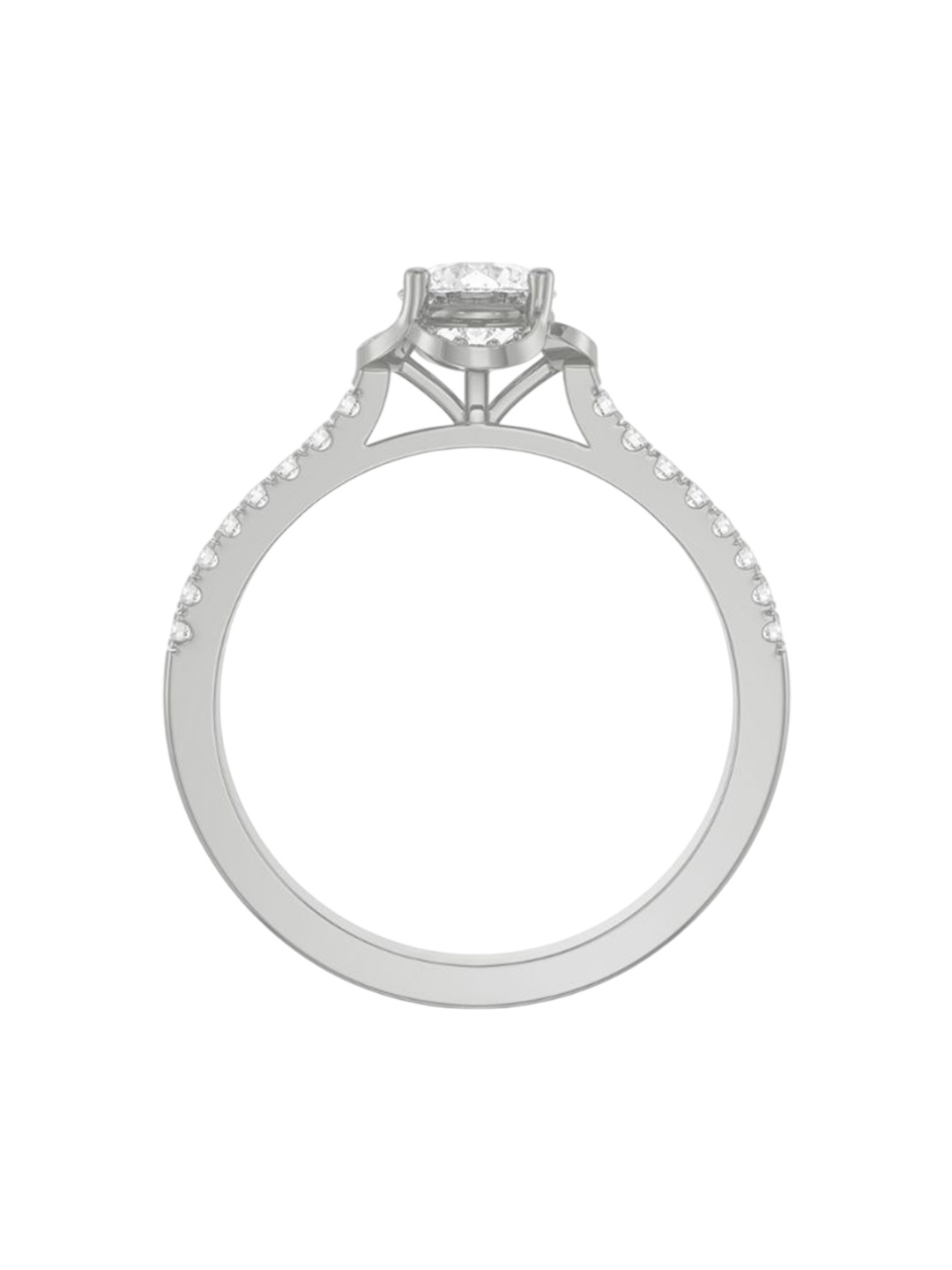 

Emori Women Victorian Halo 0.64 Diamond Ring, White