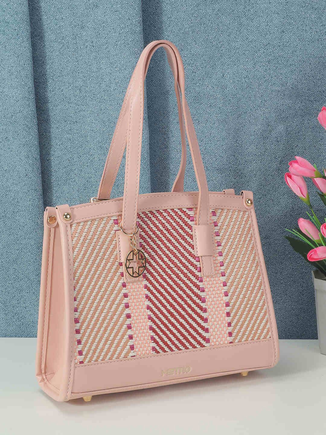 

Metro Oversized Shopper Satchel with Tasselled, Pink