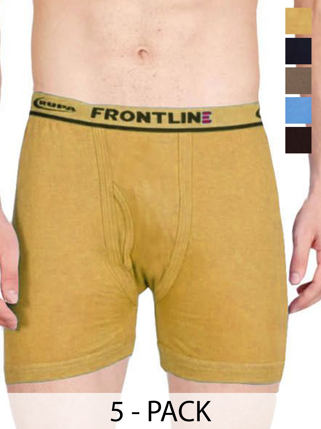 

Rupa Pack Of 5 Assorted Cotton Trunks Frontline-DCIF-5--105
