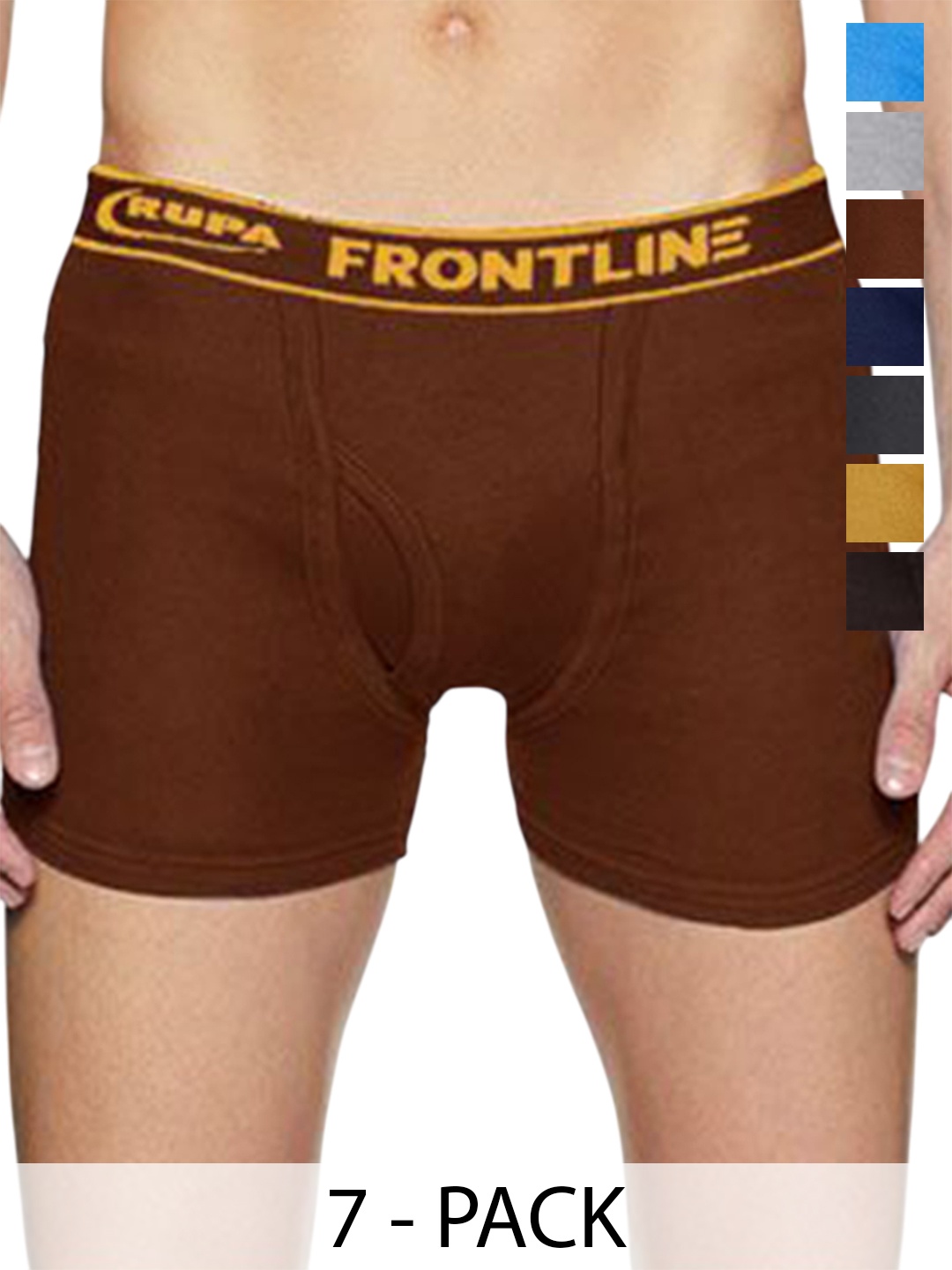 

Rupa Men Pack Of 7 Cotton Trunks, Assorted