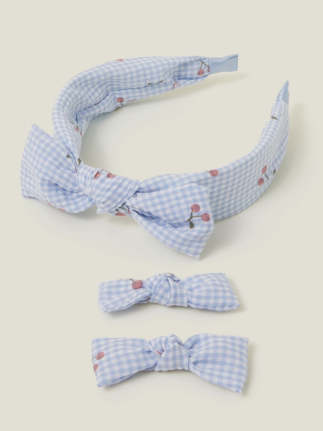 

Accessorize Girls Set of 3 Hairband & Tic Tac Clips Hair Accessory Set, Blue