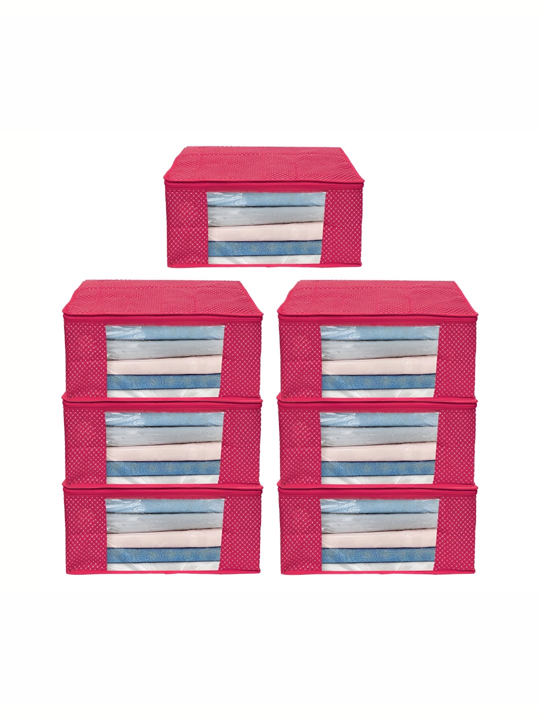 

ANKIT INTERNATIONAL Pink Set of 7 Super Strong Multi-Utility Organisers
