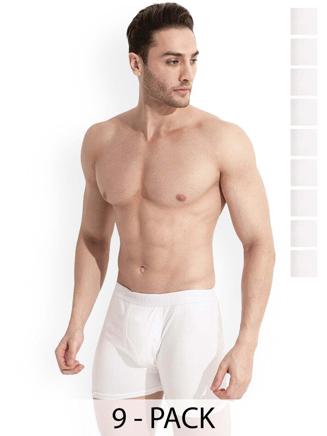 

Rupa Pack Of 9 Cotton Trunks Frontline-DWIF-White-9--100