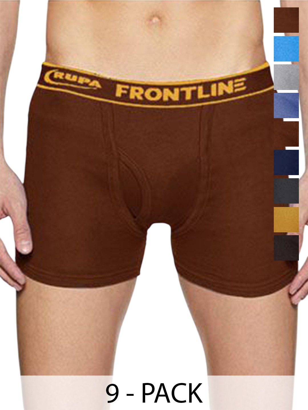 

Rupa Pack Of 9 Assorted Cotton Trunks Frontline-DCIP-(IP)-9--80
