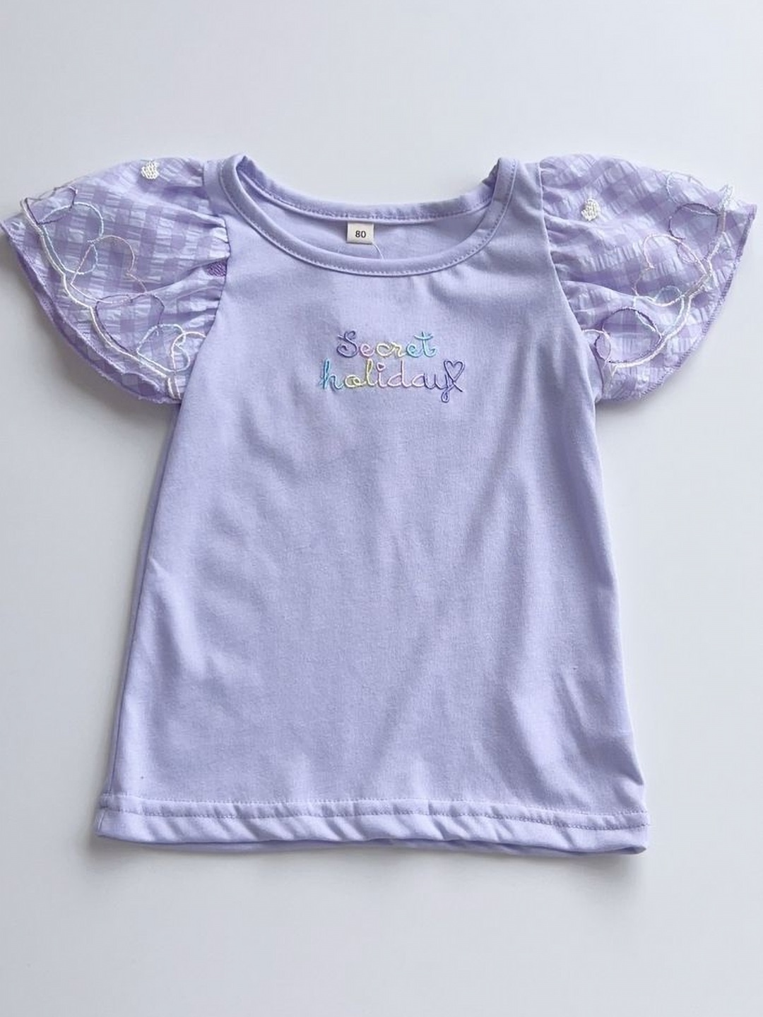 

LULU & SKY Girls Graphic Printed T-shirt, Lavender