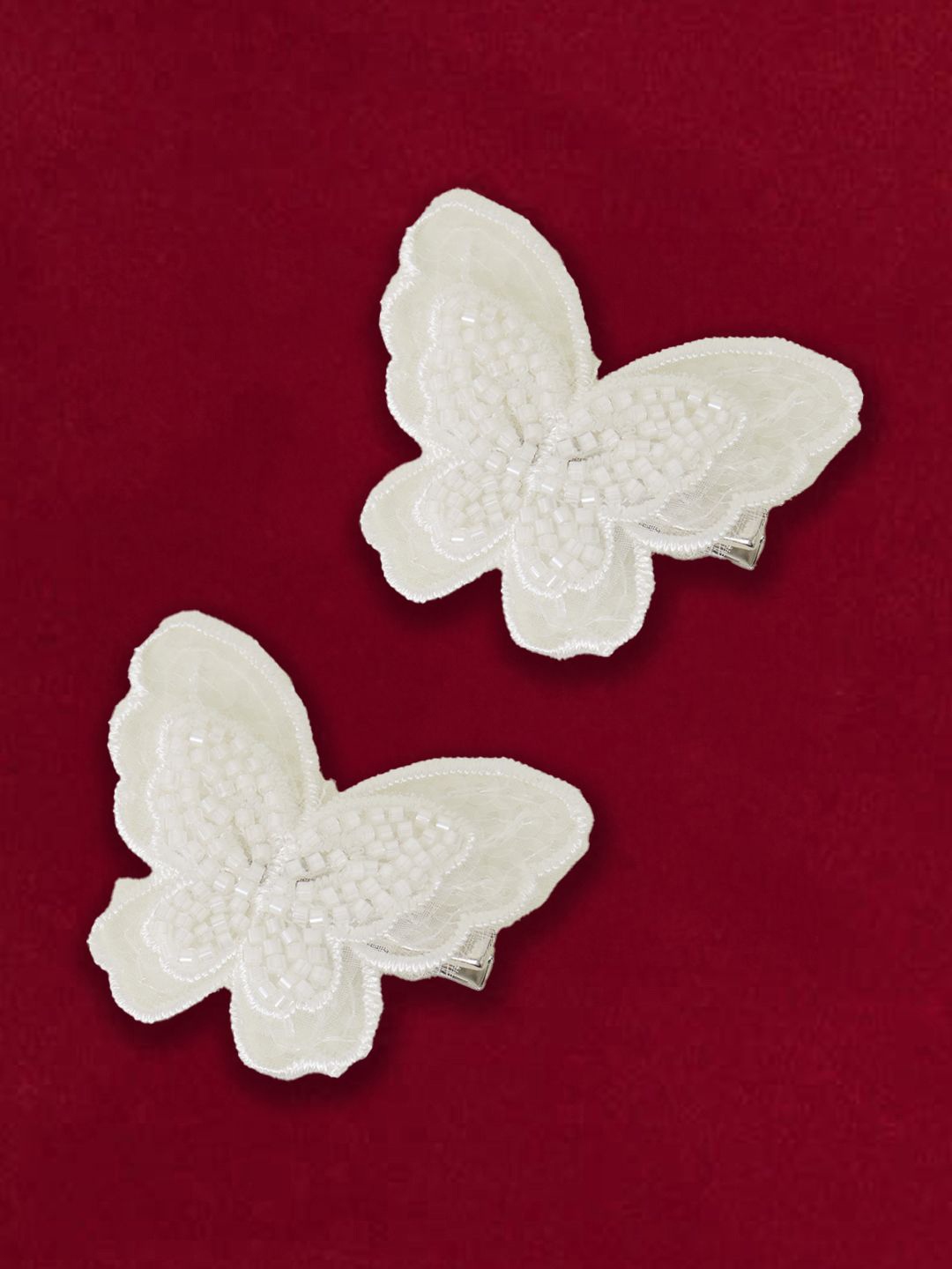 

Accessorize Girls Set of 2 Tic Tac Hair Clip, White