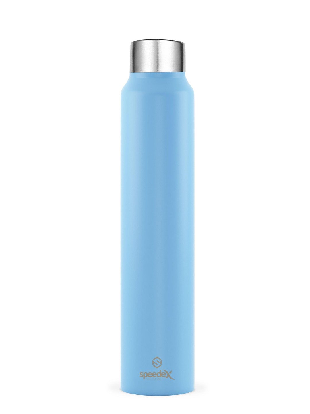 

Speedex Blue & Silver-Toned Brand Logo Printed Stainless Steel Water Bottle 1 Litre