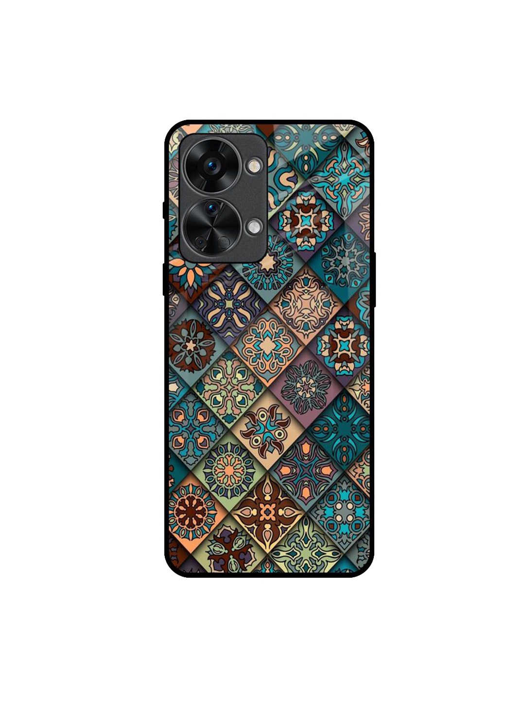 

QRIOH Retro Art Printed Oneplus Nord 2T Back Case, Teal