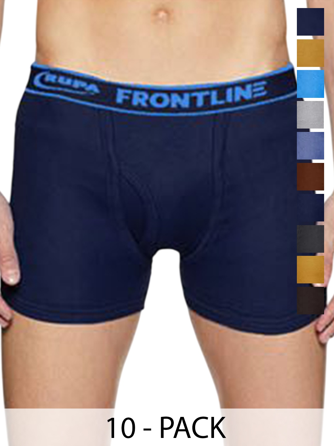 

Rupa Pack Of 10 Assorted Cotton Trunks Frontline-DCIP-(IP)-10--85