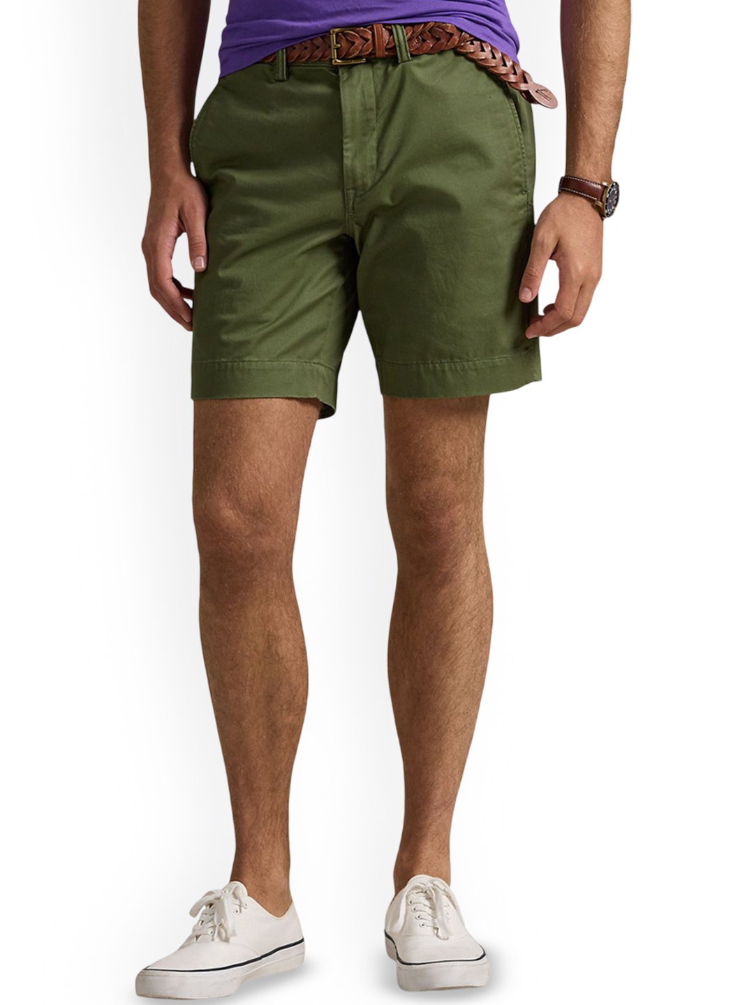 

Polo Ralph Lauren Men Cotton Regular Fit Mid-Rise Chino Short, Green