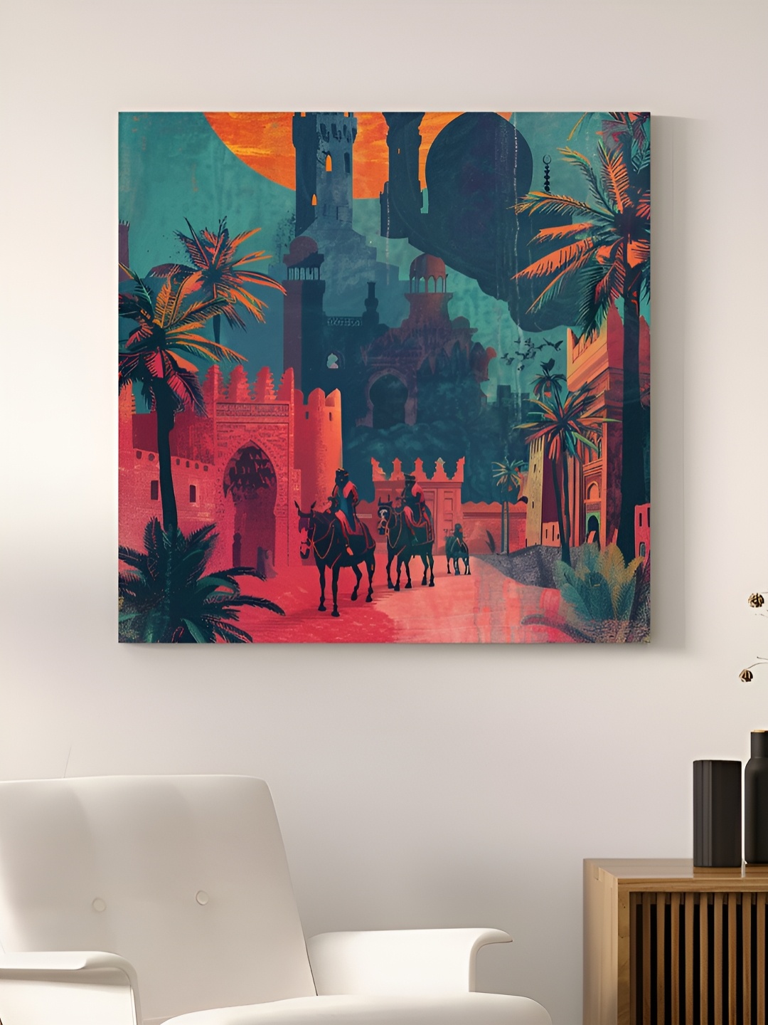 

Art Street Red & Green Canvas Wall Art