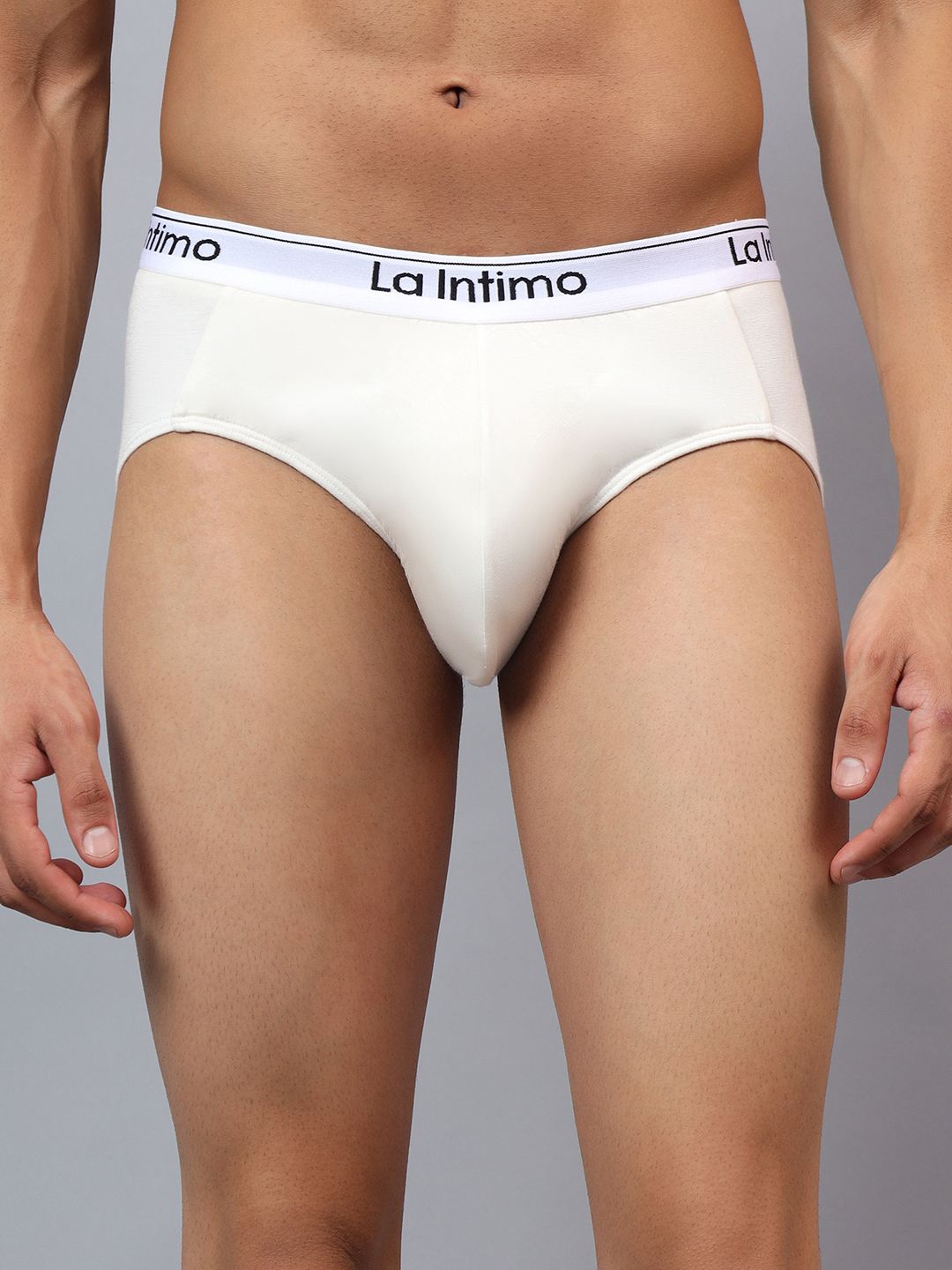 

La Intimo Low -Rise Basic Briefs LXMUBR01CM, White