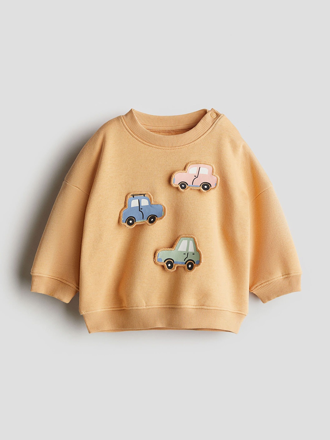 

H&M Motif-Detail Sweatshirt, Beige