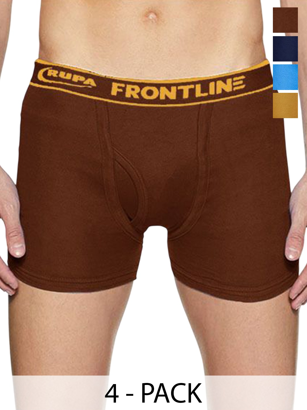 

Rupa Men Pack Of 4 Assorted Cotton Trunks Frontline-DCIP-(IP)-4--80