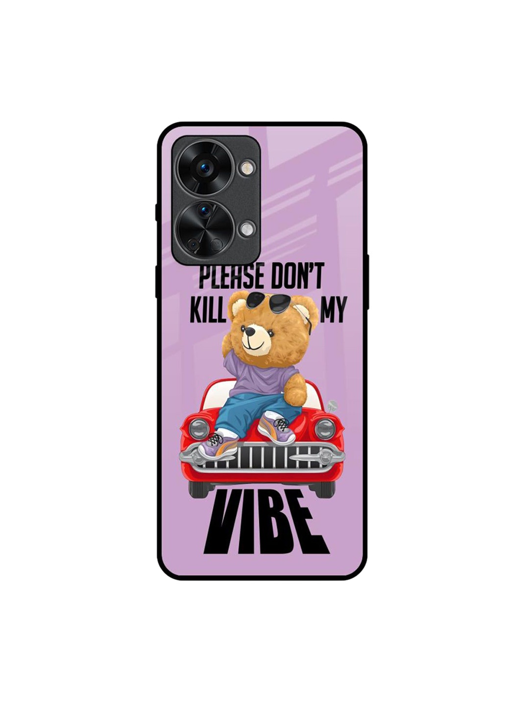 

QRIOH Don't Kill My Vibe Printed Oneplus Nord 2T Back Case, Purple