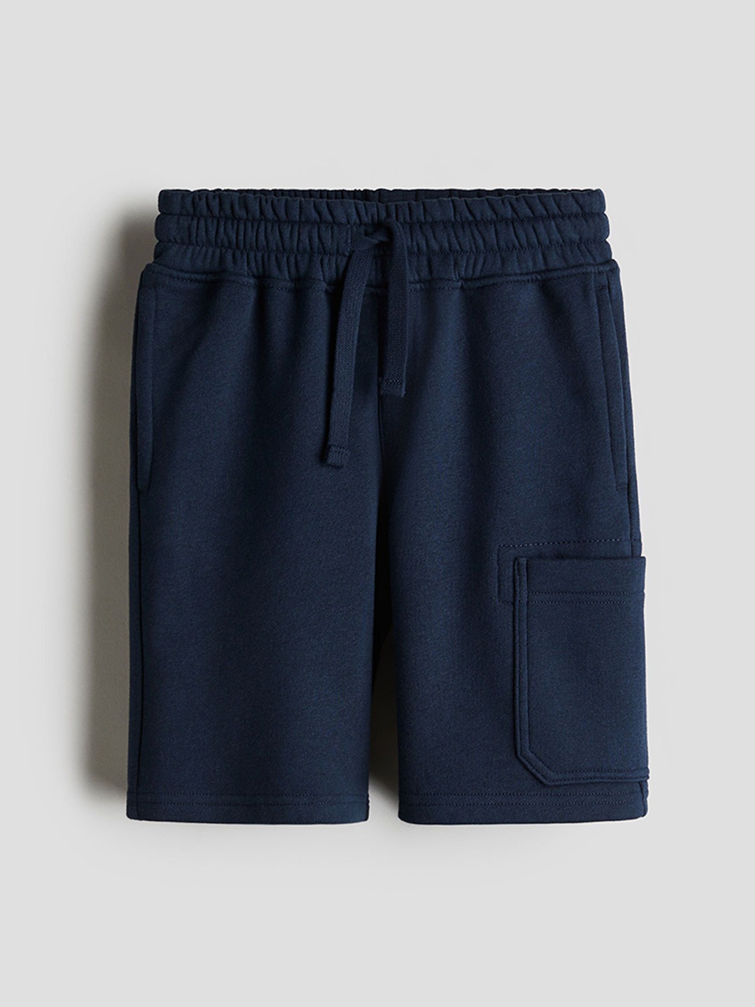 

H&M Brushed-Inside Cargo Sweatshorts, Blue