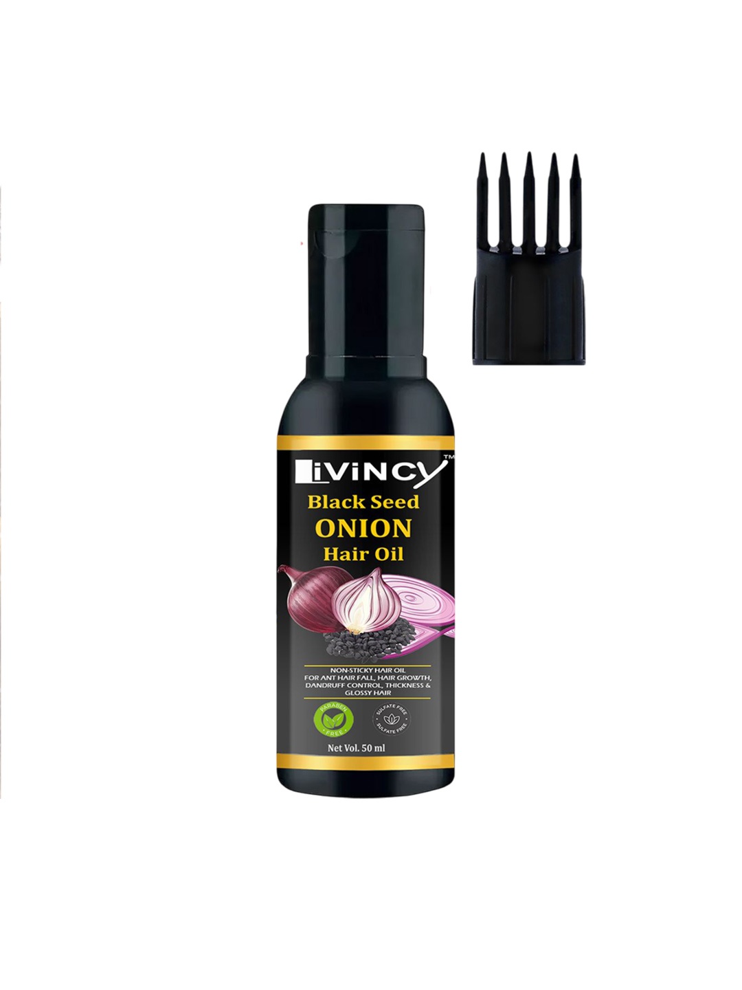 

LIVINCY Black Seed Onion Hair growth Hair Oil - 50 ml