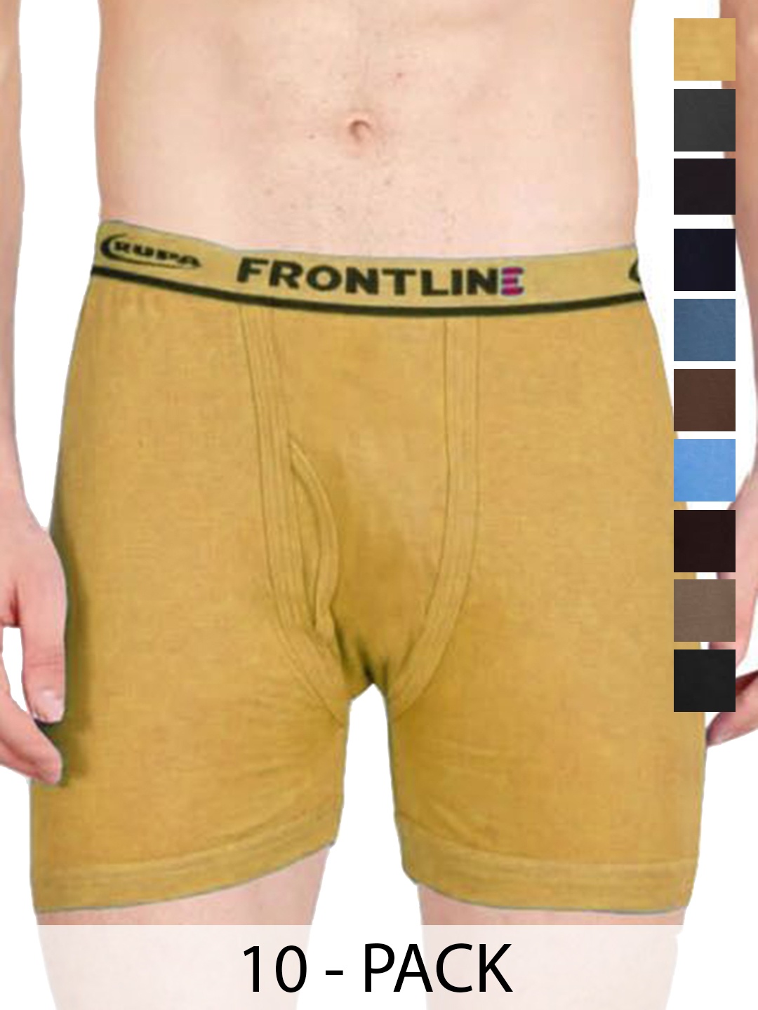 

Rupa Men Pack Of 10 Cotton Trunks, Assorted