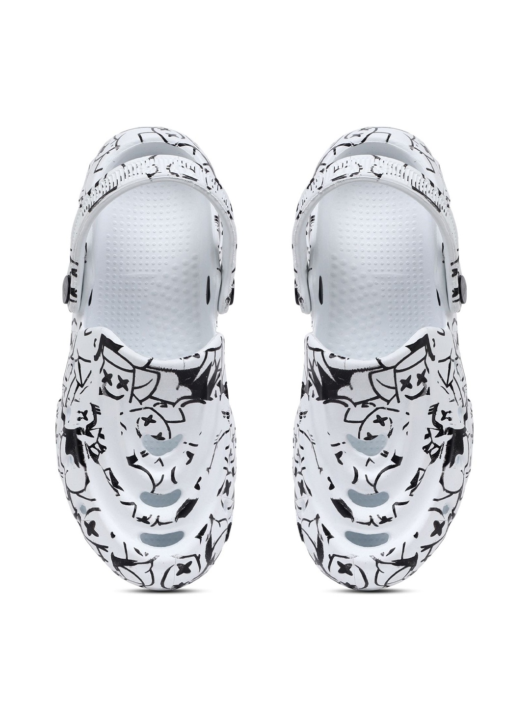 

KAPYANSH Men Printed Clogs, White