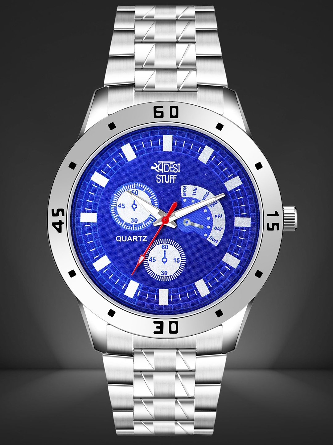

SWADESI STUFF Men Dial & Bracelet Style Straps Analogue Watch AVEO BLUE 18