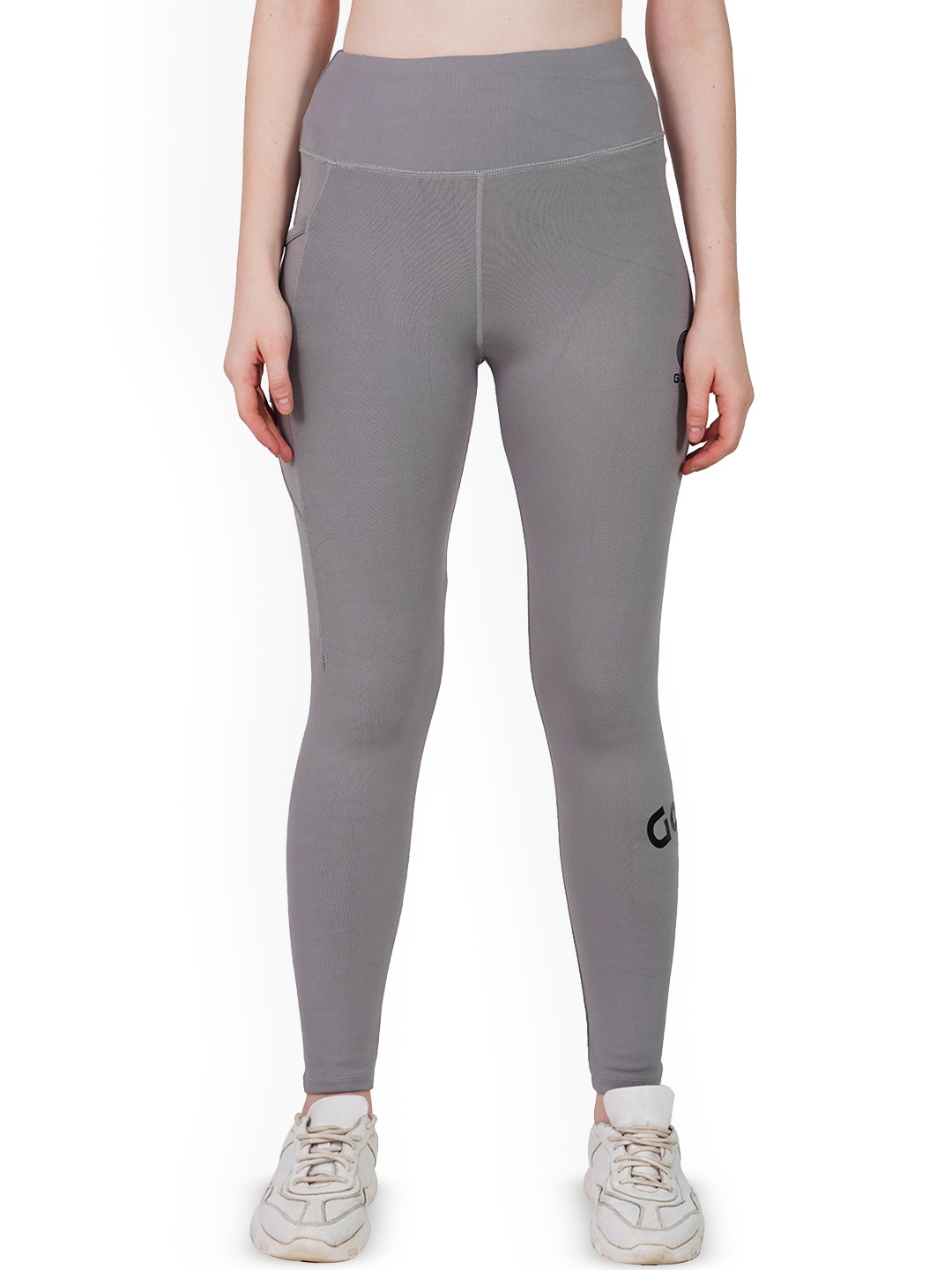 

GOTO Mid-Rise Ankle LengthTights, Grey