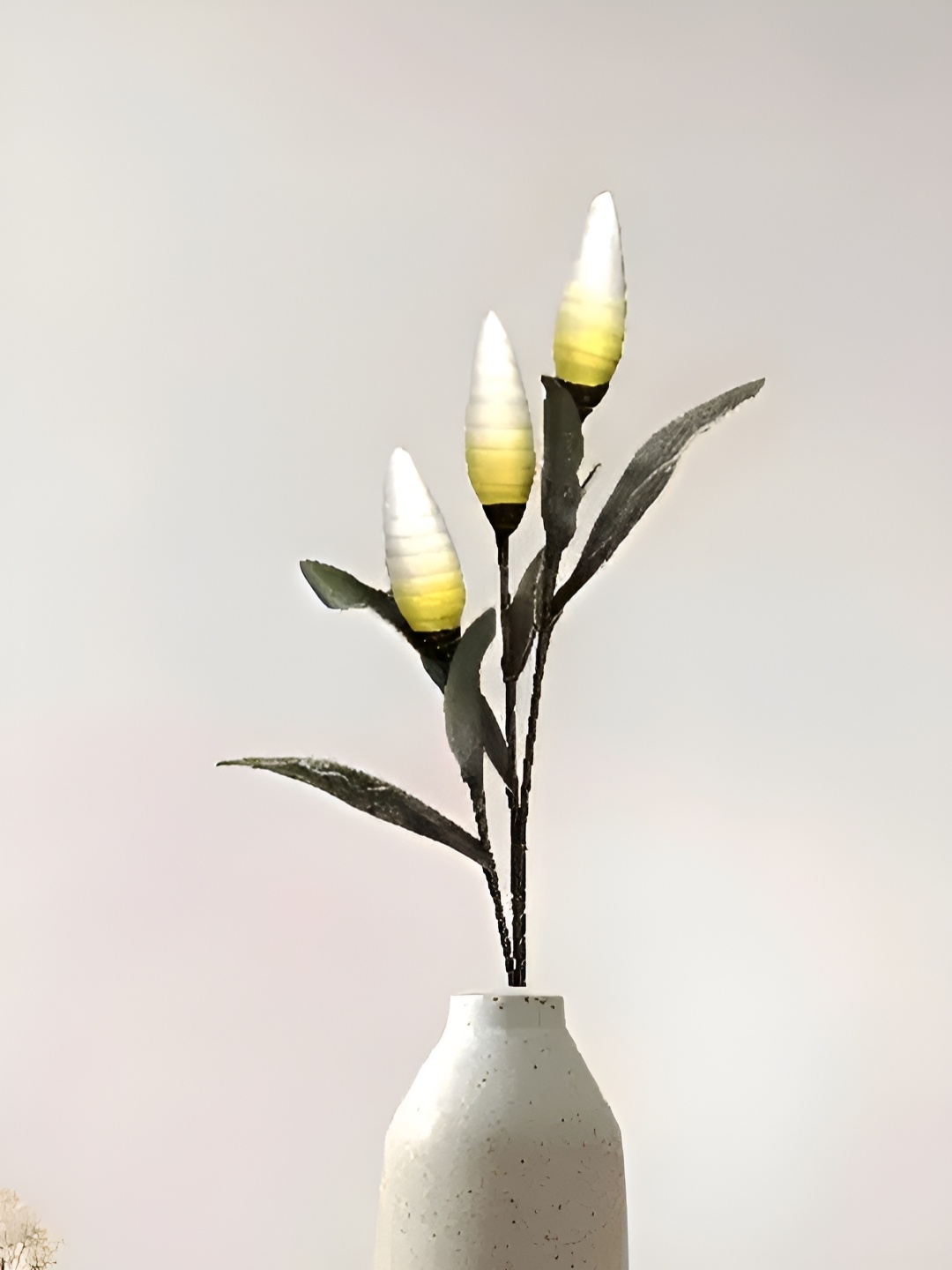 

Royaloak Yellow Three Head Conchs Foam Lily Artificial Flower