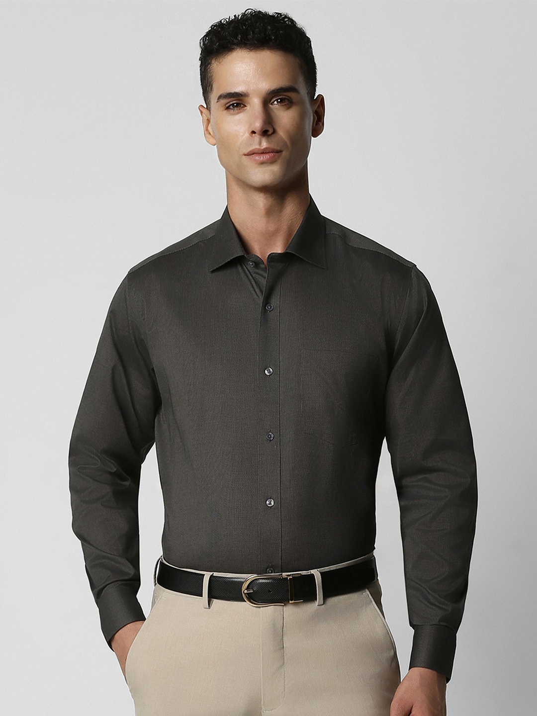 

Van Heusen Custom Pure Cotton Formal Shirt, Charcoal