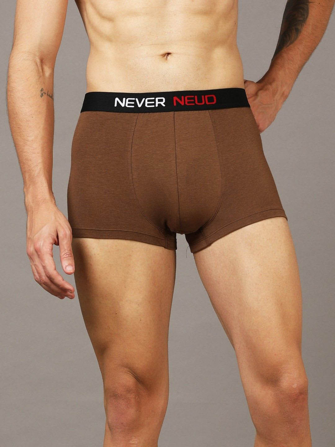 

NEVER NEUD Mid-Rise Short Trunk NN03-M2003-S, Brown