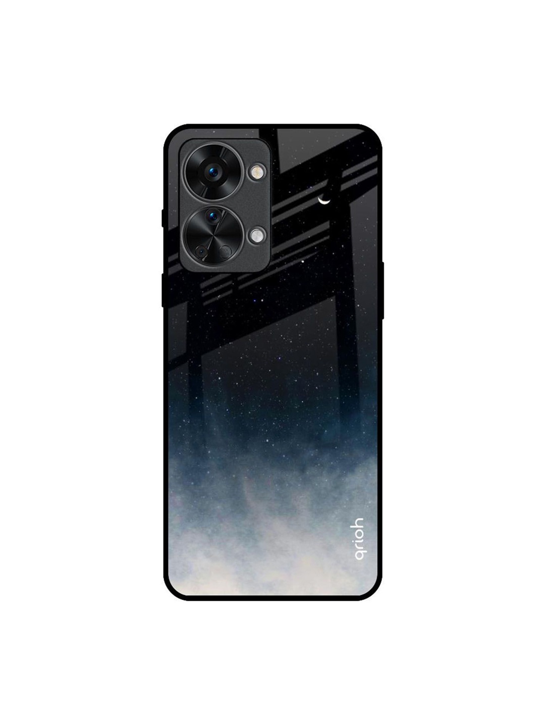 

QRIOH Black Aura Printed Oneplus Nord 2T Back Case