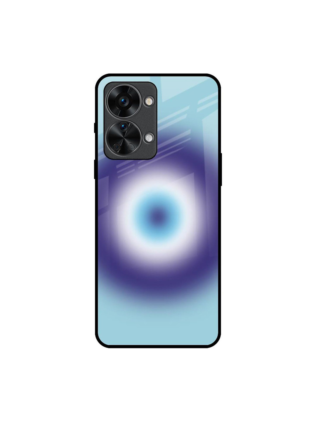 

QRIOH Evil Eye Art Printed Oneplus Nord 2T Back Case, Blue
