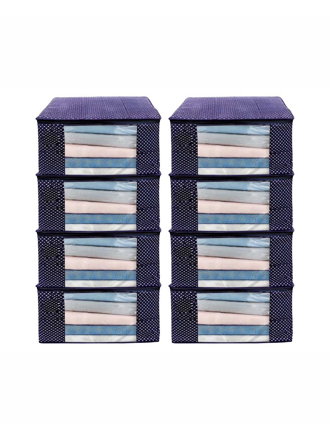 

ANKIT INTERNATIONAL Blue Set of 8 Super Strong Multi-Utility Organisers