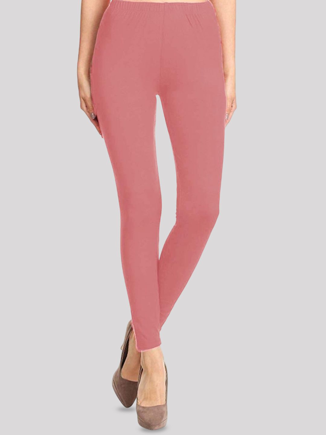 

Jaanvi Women Mid-Rise Ankle-Length Leggings, Pink