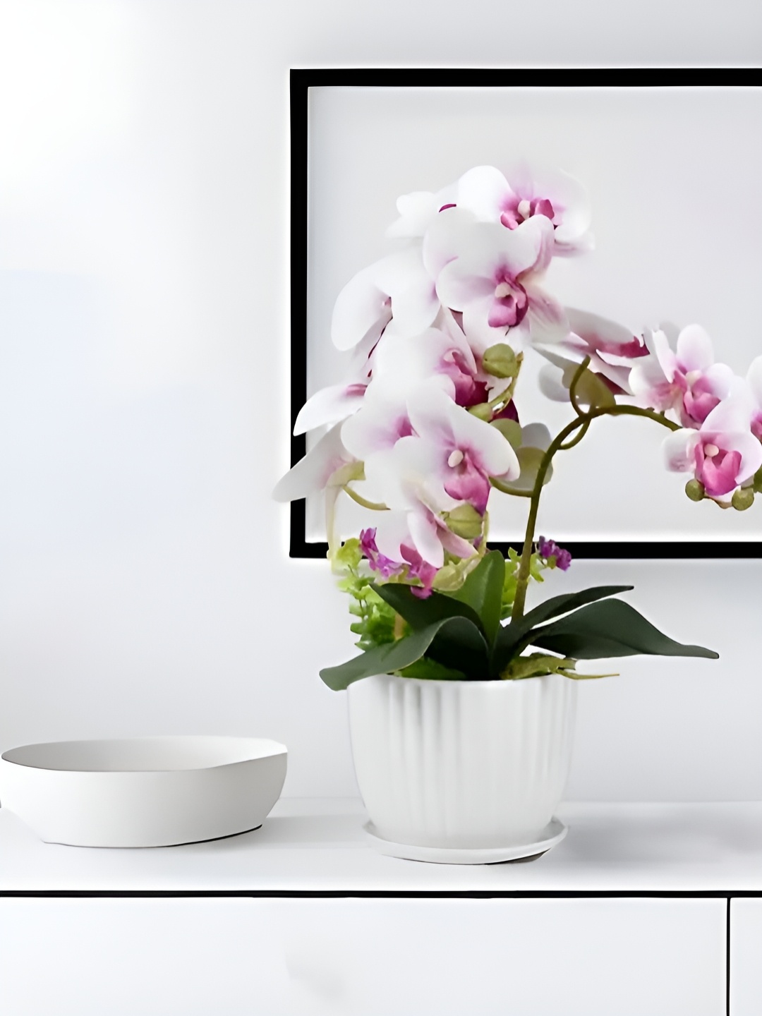 

Royaloak Purple Butterfly Orchid Artificial Flower With Pot