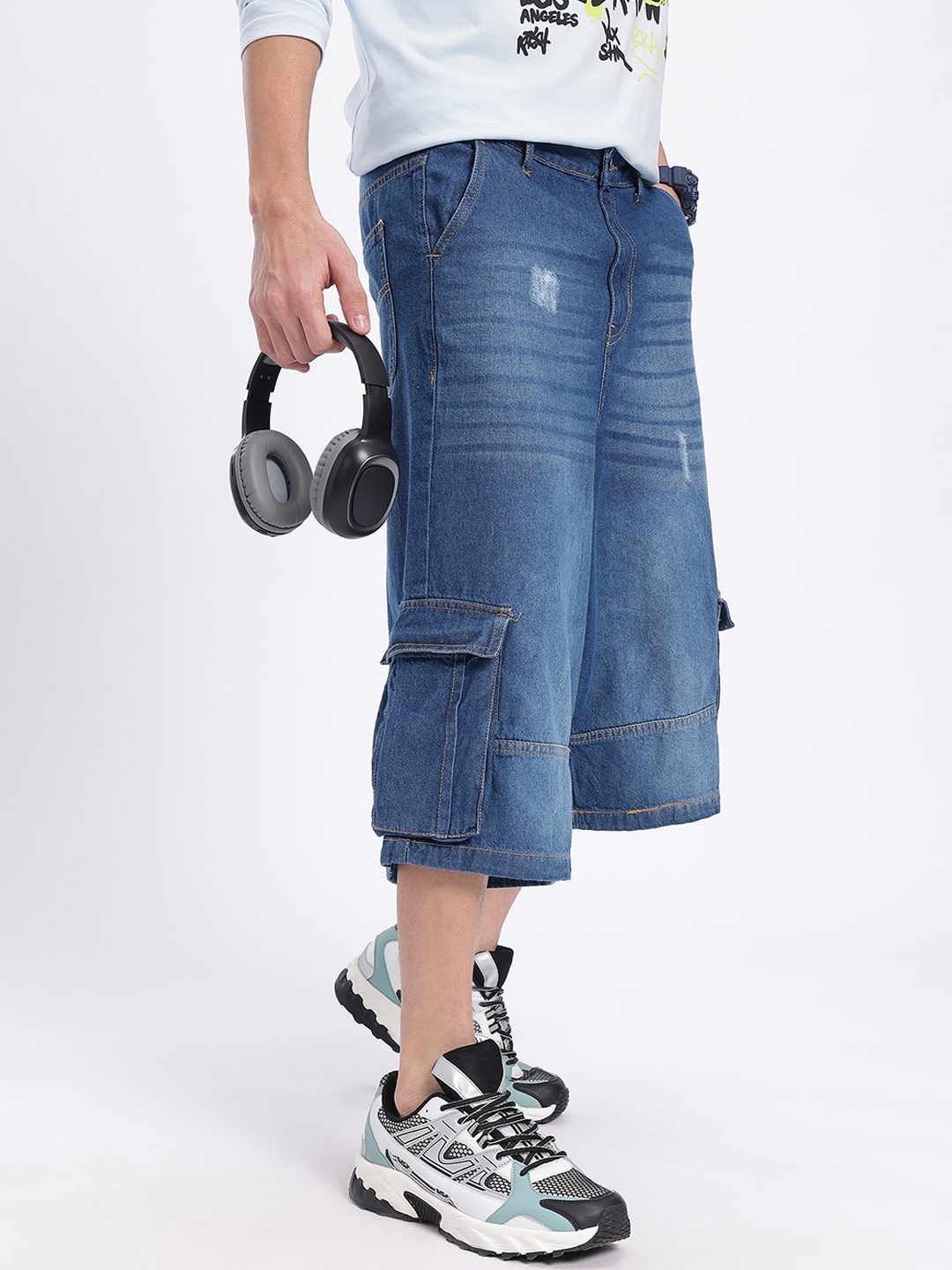 

Kook N Keech Men Cargo Shorts, Blue
