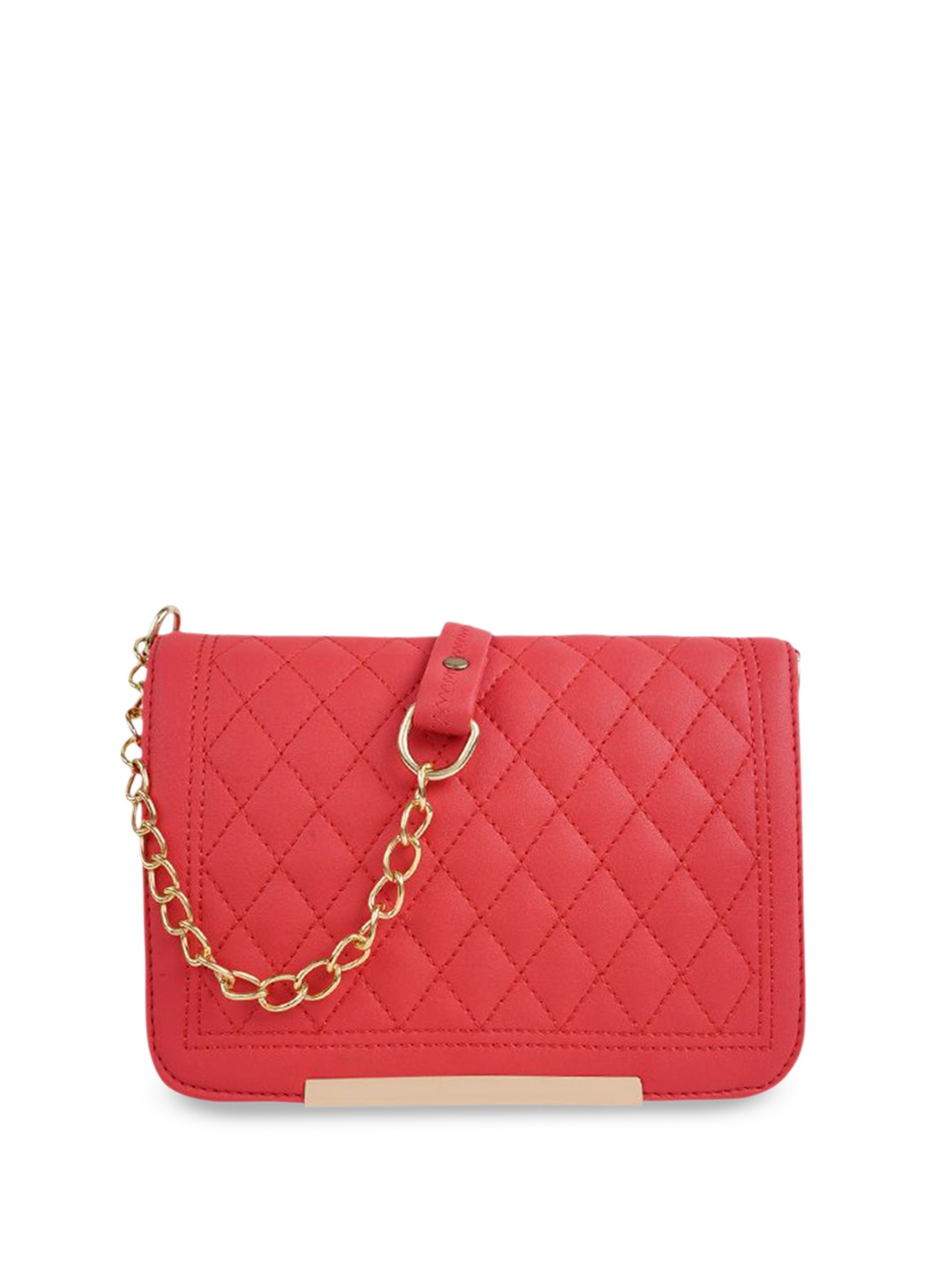 

SPOTIC Structured Sling Bag with Quilted, Red