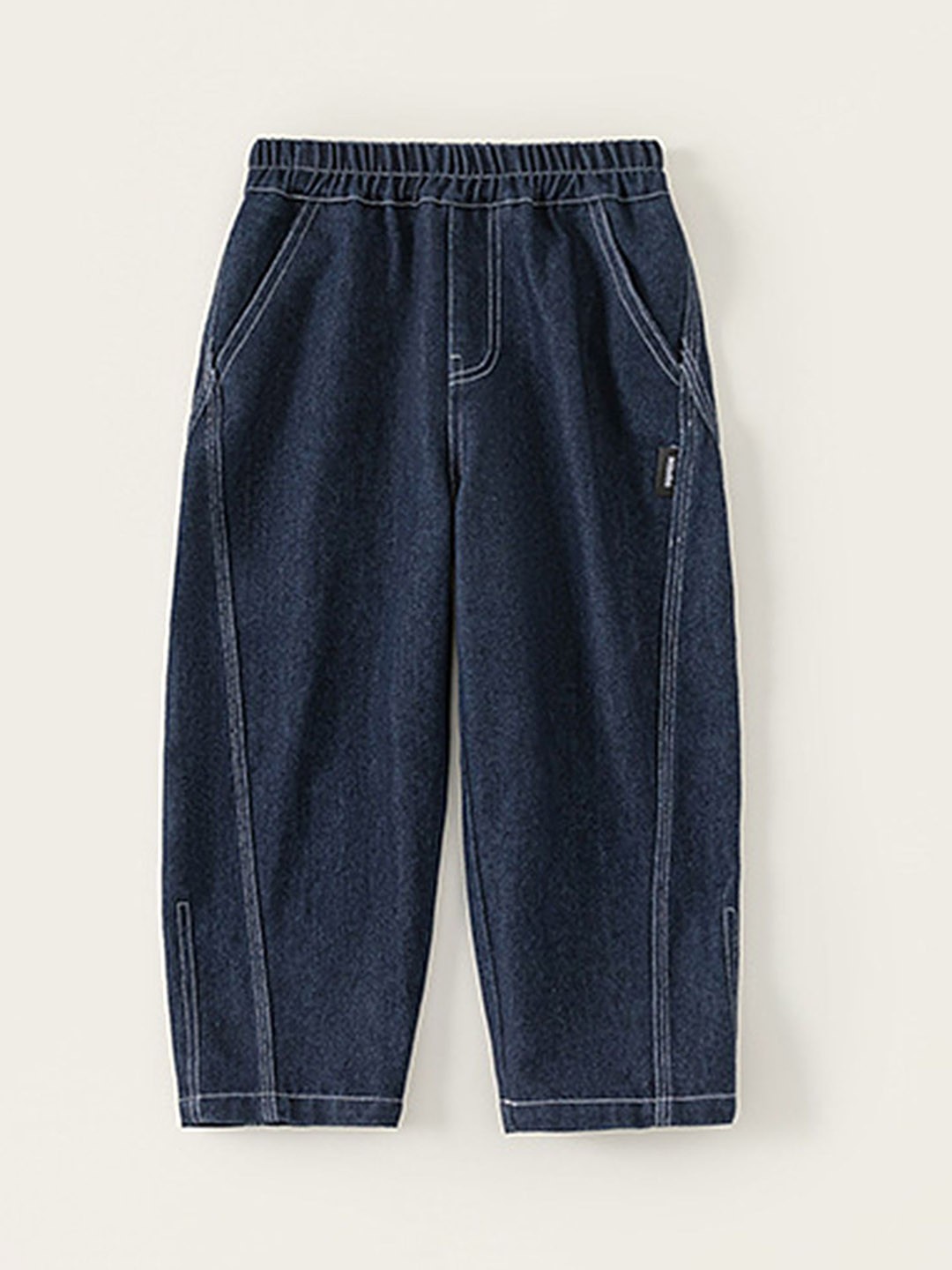

LULU & SKY Boys High-Rise Low Distress Jeans, Blue