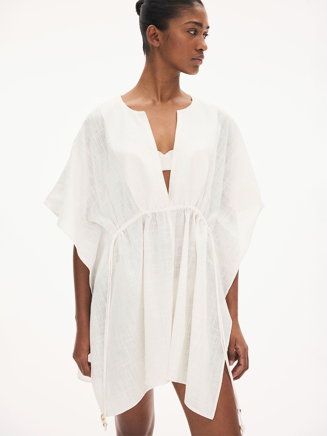 

H&M Cotton Beach Kaftan, White