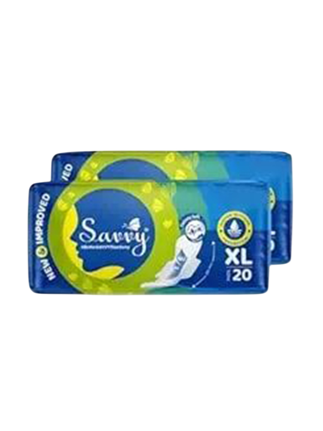 

Savvy Set Of 2 Maxi Cotton Sanitary Pads - 20 Pads Each, White