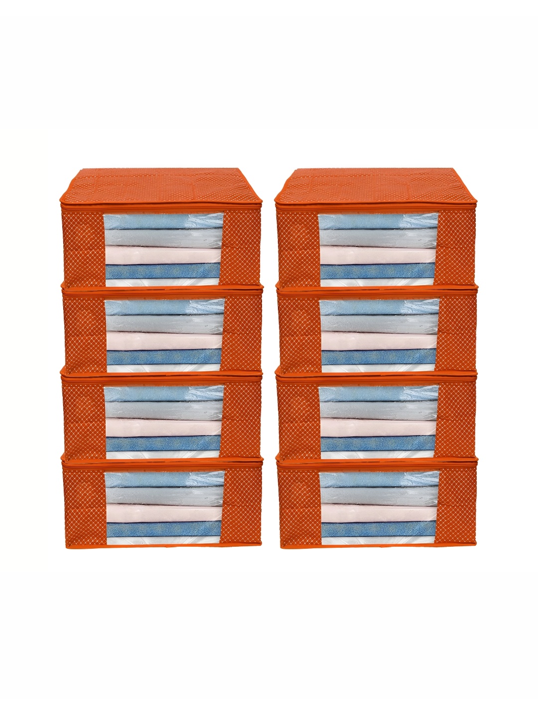 

ANKIT INTERNATIONAL Orange Set of 8 Super Strong Multi-Utility Organisers